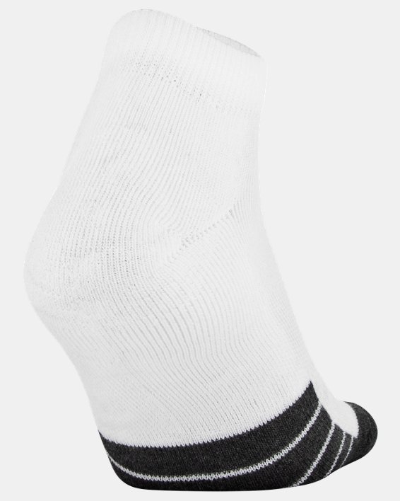 Unisex UA Performance Tech Low Cut Socks 6-Pack, White, pdpMainDesktop image number 3